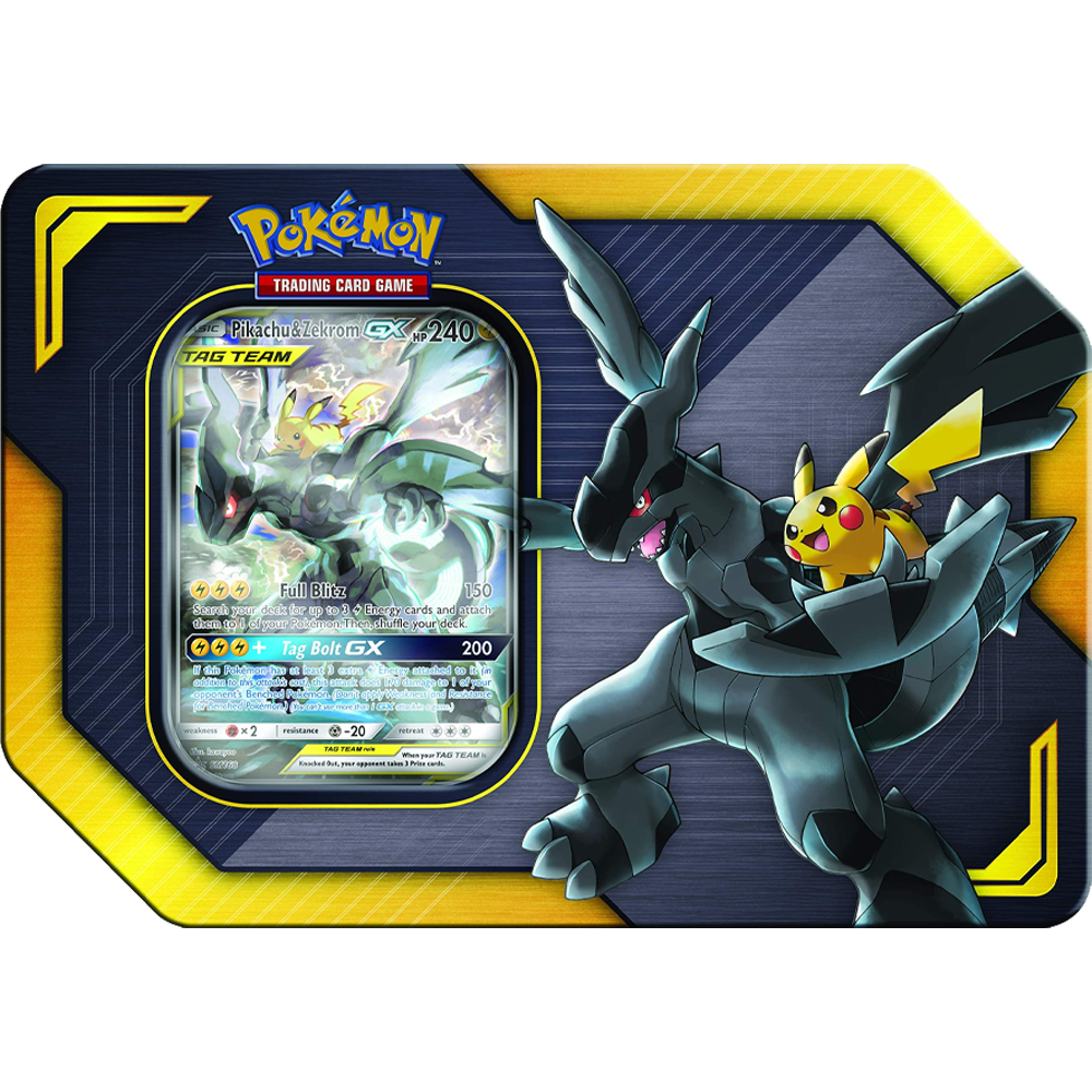Pokémon Pikachu & Zekrom-GX TAG TEAM Tin